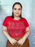 T-shirt Plus Size G'est Lavie vermelha G1 - Moda Plus Size - Zeona Moda