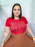 T-shirt Plus Size Amore vermelha na internet