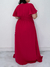 Vestido longo decote V 3 marias plus size Pink - loja online