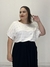 Blusa listrada com lurex off white Stefanie