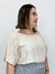 Blusa Plus size em lurex Paris dourada - comprar online