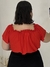 Blusa ciganinha viscolinho vermelho - comprar online