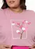 Camiseta T-shirt ros� flores - comprar online