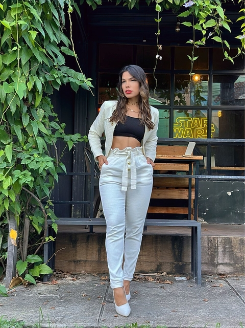 Calça clochard best sale cropped