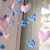 Cortina de Stitch y corazones en internet