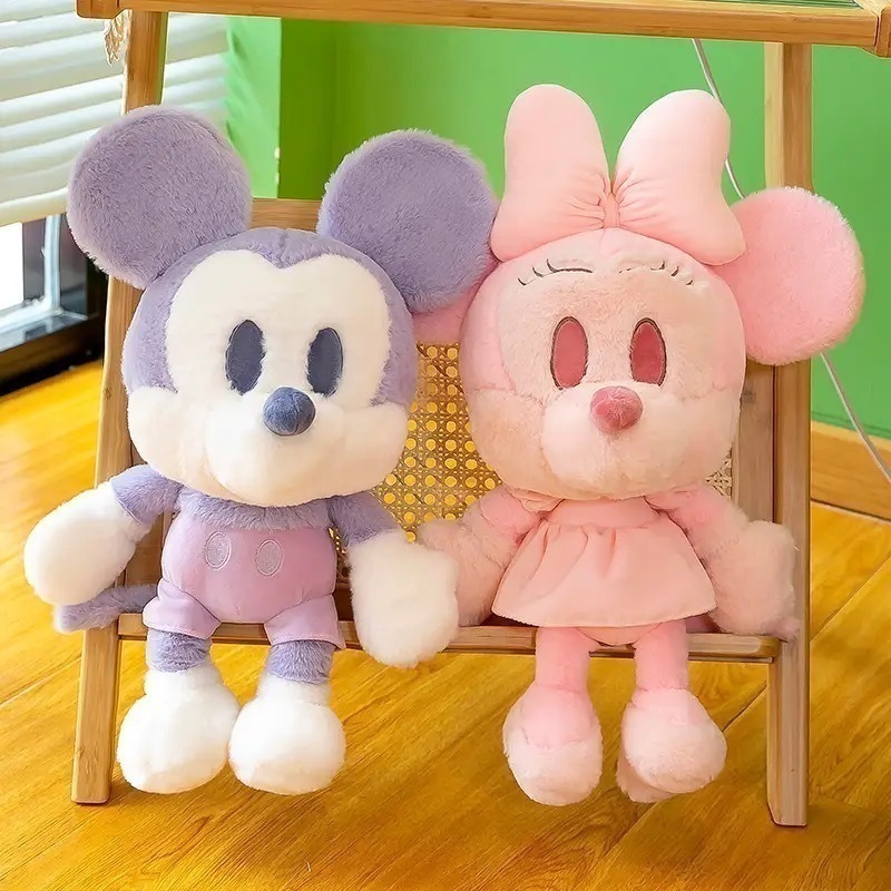 Peluches de Mickey y Minnie Mouse Colores Pastel