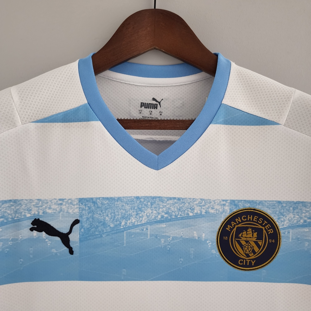 CAMISA MANCHESTER CITY 22/23 PRÉ-JOGO AGUERO - TORCEDOR MASCULINA