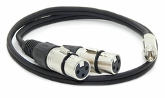 Cable Adaptador Rca Macho A 2 Canon Xlr Hembra Tipo Neutrik - comprar online