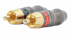 Juego Ficha Conector RCA Macho Gold PREMIUM HAMC Modelo BX-RP81