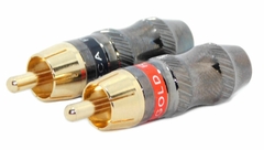 Juego Ficha Conector RCA Macho Gold PREMIUM HAMC Modelo BX-RP81 - comprar online