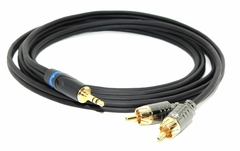 Cable Miniplug Estereo A Dos Rca Alta Precision LIBRE OXIGENO LOW NOISE PROFESIONAL HAMC - comprar online