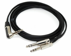 Cable Adaptador Trs 90º A Dos Trs Low Noise Profesional Hamc - comprar online