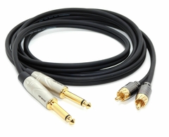 Cable Audio 2 Plug 6,5 A 2 Rca Alta Precisión Profesional Low Noise en internet