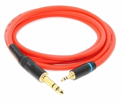 Cable Miniplug Trs Estereo Plug Trs Estereo Gold Premium Audio Pipe USA