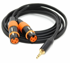 Cable Adaptador Plug 3,5 Estereo A 2 Canon Xlr Hembra Mono Premium Modelo X+2894 en internet