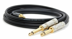 Cable Miniplug Estereo a Dos Plug Mono Gold Premium Modelo TRTG - comprar online