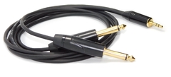 CABLE TRS 1/8 A DOS TS 1/4 99,99% LIBRE OXIGENO / BLINDADO / PREMIUM /GOLD en internet