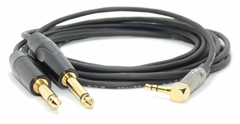 CABLE TRS 1/8 90º A DOS TS 99,99% LIBRE OXIGENO BLINDADO GOLD PREMIUM HAMC - comprar online