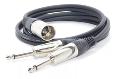 Cable Canon Xlr Macho Balanceado A 2 Plug 6,5mm Mono L Y R PREMIUM