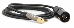 CABLE MINIPLUG ESTEREO 90º A CANON XLR MACHO LIBRE OXIGENO BLINDADO (NO BALANCEADO) - HAMC