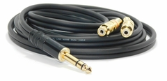 Cable Audio Pro TRS / PLUG 1/4 A Dos Rca Hembra GOLD Professional HAMC