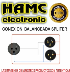 Cable Adaptador Canon Xlr Macho a Dos Canon Xlr Hembra Gold Premium Modelo X5924 - tienda online