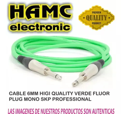 Cable Plug Plug Verde Fluor Higi Qualty HAMC - comprar online