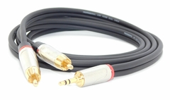 Cable Miniplug A 2 Rca Sin Ruido Gold Profesional Hamc Silver