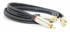 Cable Miniplug A 2 Rca Sin Ruido Gold Profesional Hamc Silver - comprar online