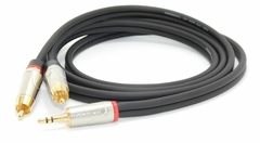 Cable Miniplug A 2 Rca Sin Ruido Gold Profesional Hamc Silver en internet