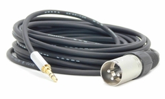 CABLE CANON XLR MACHO A MINIPLUG ESTEREO CUERPO REDUCIDO LOW NOISE (NO BALANCEADO)