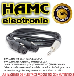 Cable Trs 1/4 A 2 Canon Xlr Hembra Low Noise Amphenol Hamc - comprar online