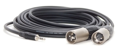 CABLE TRS 1/8 A DOS CANON XLR MACHO AMPHENOL LOW NOISE PROFESIONAL