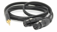 Cable Mini Plug A Dos Canon Xlr Hembra Profesional Low Noise Gold Premium - comprar online