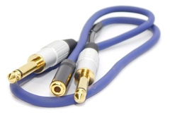 Cable Adaptador Trs 1/8 Hembra A Dos Ts Gold Premium Hamc - comprar online