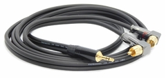 Cable Miniplug Estereo A Dos Rca 90º LIBRE OXIGENO LOW NOISE PROFESIONAL HAMC en internet