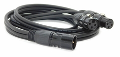 CABLE ADAPTADOR CANON XLR MACHO BALANCEADO A DOS CANON XLR HEMBRA DIVIDIENDO CANAL L Y R GOLD PREMIUM en internet