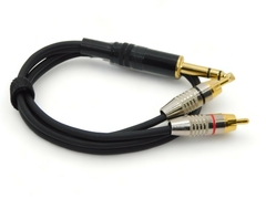 Cable Adaptador TRS a Dos RCa Macho Gold Modelo A6677 - comprar online