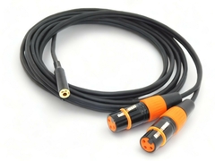 Cable Adaptador Miniplug Estereo Hembra a Dos Canon Xlr Hembra Gold Canal L y R - comprar online