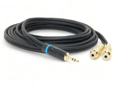 Cable Audio Miniplug Estereo A Dos Rca Hembra GOLD Professional HAMC - comprar online