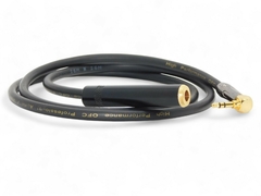 Cable Audio Miniplug 90 grados/plug Hembra Estereo Hamc Black/gold - comprar online