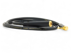 Cable Audio Miniplug 90 grados/plug Hembra Estereo Hamc Black/gold en internet