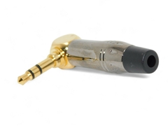 Conector Miniplug Estereo 90 Grados Gold Premium Hamc - comprar online
