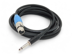 Cable Profesional Pro Audio Plug Mono Recto A Canon Xlr Hembra Amphenol Azul - comprar online