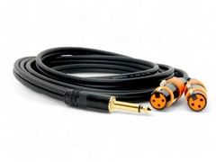 CABLE TS PLUG MONO 1/4 A DOS CANON XLR HEMBRA GOLD PREMIUM LOW NOISE PROFESIONAL en internet