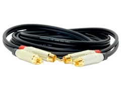 Juego Cable Rca Rca Gold Low Noise Profesional Amphenol