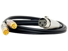 Cable Canon Xlr Hembra Balanceado A 2 Rca Profesional MODELO H0333 en internet