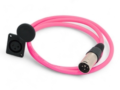 CABLE CANON XLR HEMBRA CHASIS CON COBERTOR A CANON XLR MACHO TIPO NEUTRIK ROSA en internet