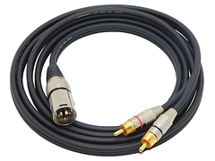 Cable Canon Xlr Macho Balanceado A 2 Rca macho Profesional bajo ruido - comprar online