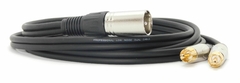 CABLE ADAPTADOR CANON XLR MACHO BALANCEADO A DOS RCA LOW NOISE PREMIUM HAMC - HAMC